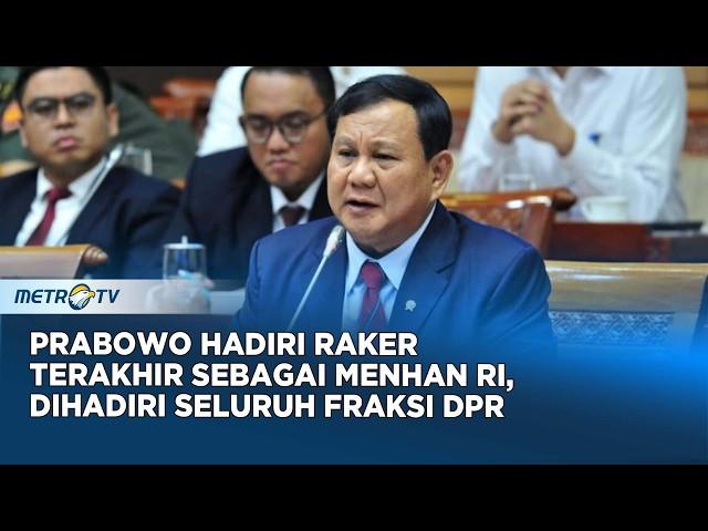 [FULL] Prabowo Rapat Kerja Terakhir Sebagai Menhan Dengan Komisi I DPR RI