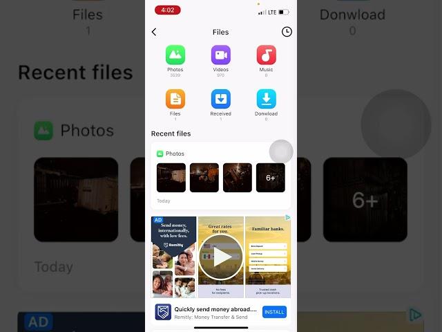 Save Shareit Files in iPhone