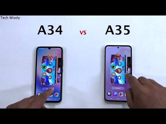 SAMSUNG A34 vs A35 - Speed Test