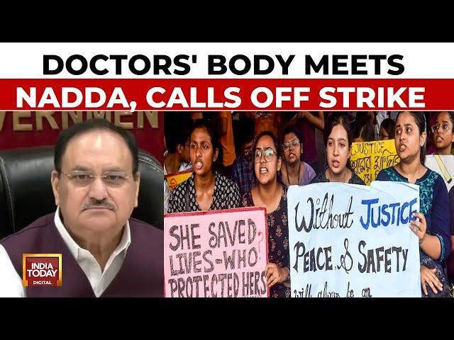 Kolkata Horror: Resident Doctors Call Off Strike After Meeting JP Nadda, Demands Probe