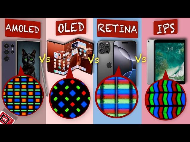 AMOLED vs OLED vs Retina vs IPS LCD vs Super AMOLED explained