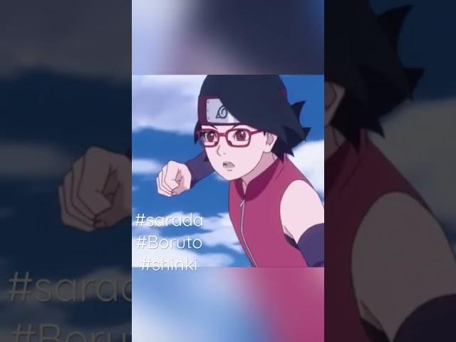 #short tHe moment Sarada Fight with Shinki.