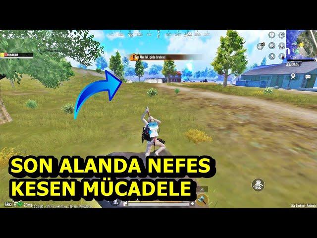 SON ALANDA NEFES KESEN MÜCADELE ! EFSANE MAÇ BATUR GAME  SOLO SQUAD PUBG MOBİLE