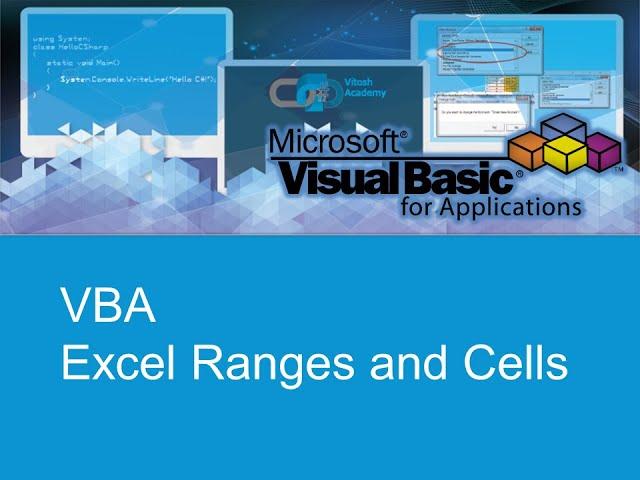 VBA - Excel Ranges and Cells