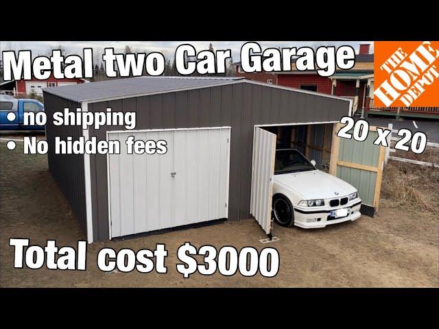 How to build a 20x20 Garage for $3000 in 5 days (from Home Depot materials)