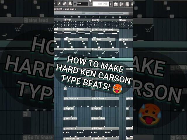 How to make a hard ken carson type beat from scratch in FL Studio! #shorts