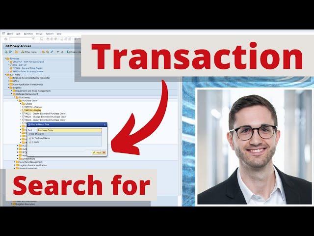 SAP Transaction - Find the needed Transaction Code in SAP easily