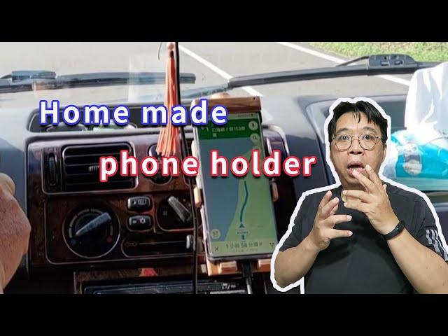 Homemade car cell phone holder  This is awesome. You must have one.pirate-king studio