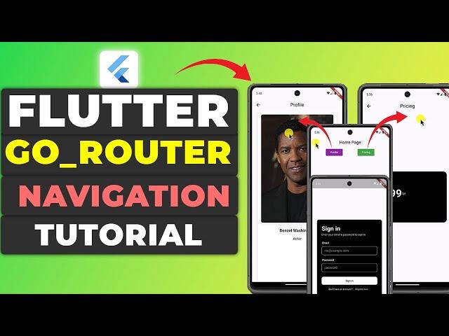 Flutter GoRouter Tutorial - Easy Navigation Tutorial using GoRouter