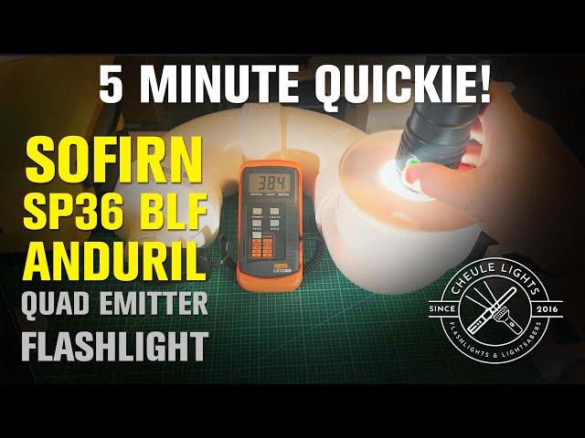 Sofirn SP36 BLF Anduril Review - a 5 minute QUICKIE!