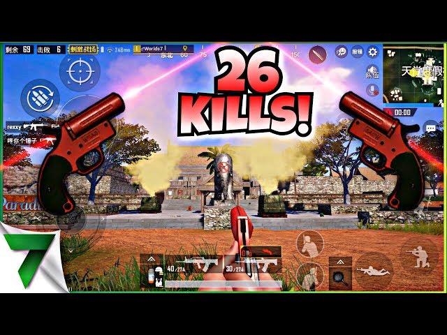 DOUBLE FLARE GUN SHOT! 26 KILLS SANHOK MAP!! | PUBG MOBILE