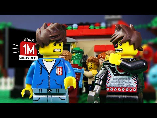 William Ruins Billy's 1M Subscriber Party!? | LEGO Celebration Party Fail | Billy Bricks Stop Motion