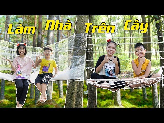 Thử Thách Làm Nhà Trên Cây  Min Min TV Minh Khoa