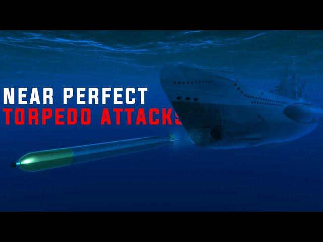 Near Perfect Torpedo Attacks - U-boat Gameplay