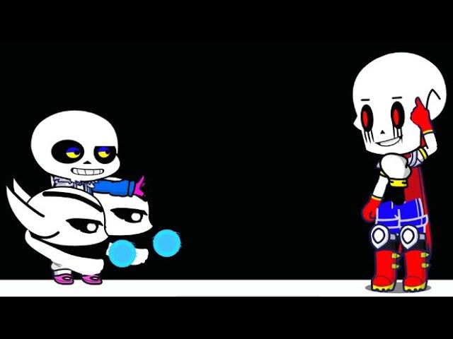 Undertale react to (gt)sans vs papyrus has gone too far