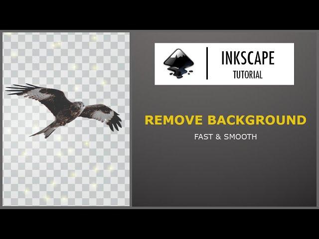 Remove the background of an image quickly and smoothly using Inkscape