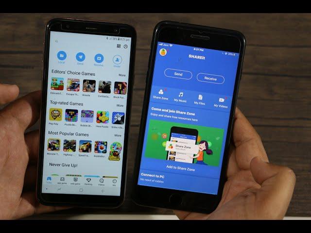 How to Connect Shareit & Transfer IPHONE Video Image Apps to ANDROID 2020