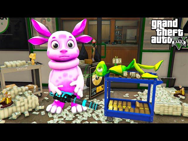 ЛУНТИК И КУЗЯ ОГРАБИЛИ БАНК НА 5.000.000 В ГТА 5 МОДЫ! LUNTIK ОБЗОР МОДА В GTA 5! ИГРЫ ВИДЕО MODS