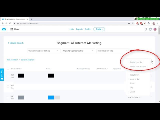 How to Export Your Email Contact List in GetResponse