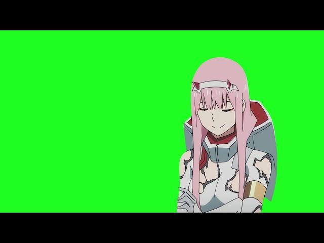 Darling in the Franxx №8 (Zero Two) Anime Green Screen Girl