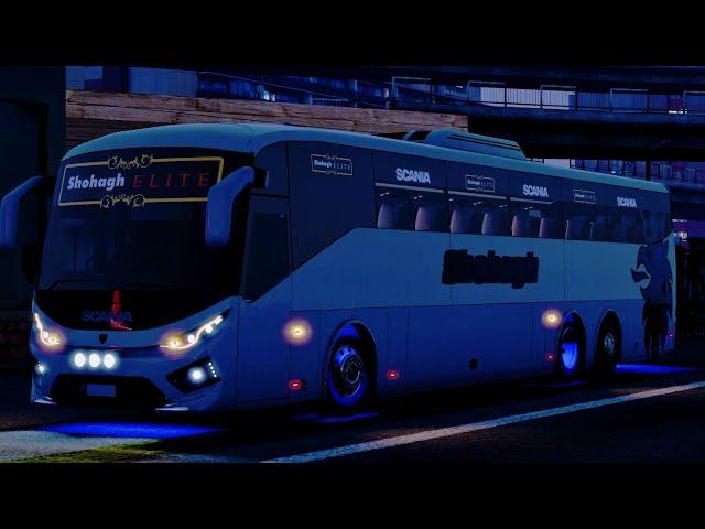 Dhaka to Chittagong | Shohagh Elite Scania K410 | Bus Simulator Bangladesh | Solmon Alice Gaming