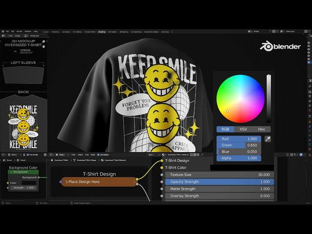 3D T-Shirt Mockup | Quick Blender Tutorial