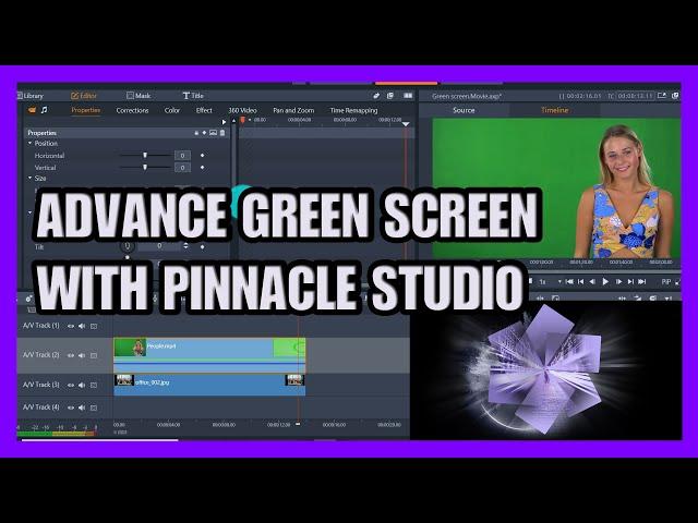 Green screen and advance chroma key with Pinnacle studio tutorial