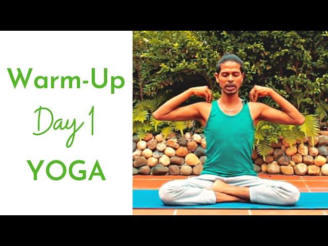 Day 1 - Warm-up | Beginners Hatha Yoga with Amit | Best Yoga to Wake up