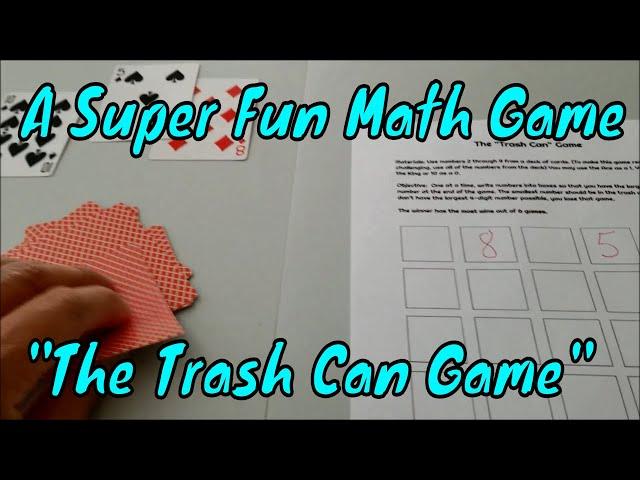 A Super Fun Math Game! The "Trash Can" Game (Learning Probability & Place Value)