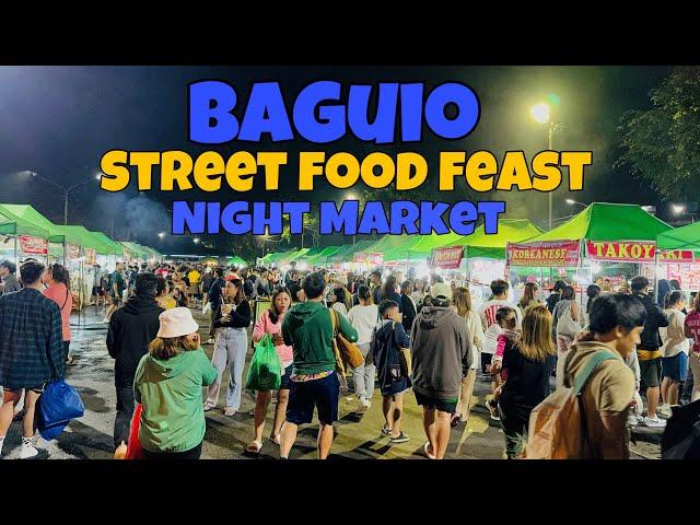 Baguio City Night Market Street Food Feast Tour 2024 | Baguio City Philippines