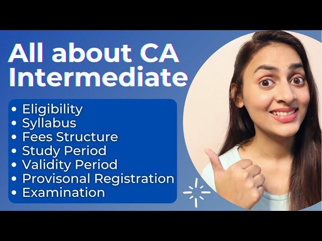 All about CA Intermediate | Direct entry and Provisional Registration in CA Inter | @azfarKhan