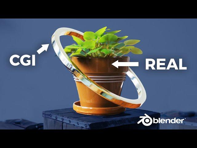 Composite CGI Around Real Object - Blender VFX Tutorial (FULL)