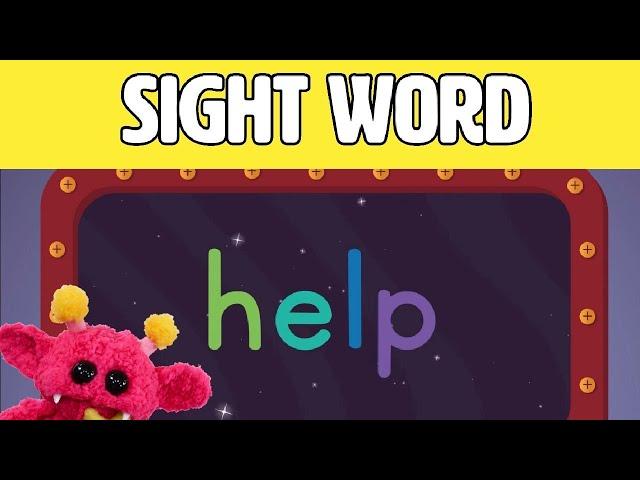 HELP - Let's Learn the Sight Word HELP with Hubble the Alien! | Nimalz Kidz! Songs and Fun!