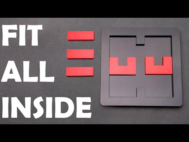 Fit all 5 parts inside the tray. Anti-slide puzzle #shorts