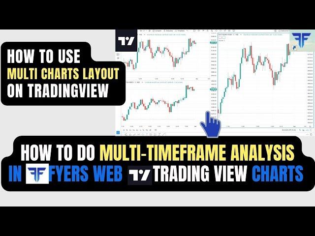 How to do multiple time frame analysis | How to use tradingview multiple charts layout in fyers web