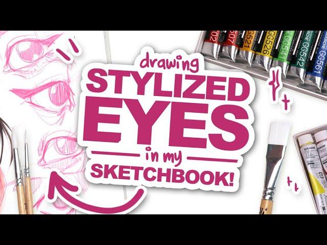 TEAR DUCTS & EYE BAGS!? | Drawing Eyes in my Sketchbook