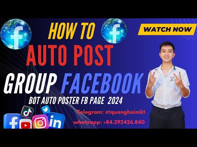 How To Auto Post Group Facebook 2024 | Bot Auto Poster Fb Page