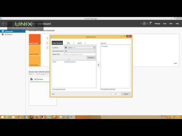 Adding Servers to Server Manager 2012
