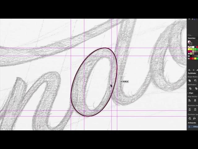 #10MinSkills - How to vectorize hand lettering with Illustrator’s Pen tool