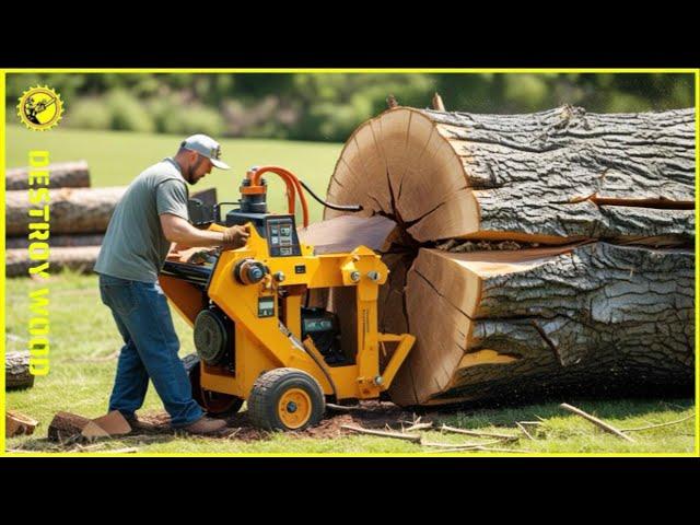 45 Fastest Automatic Firewood Processing Machine | World's Fastest Wood Cutting Chainsaw #6