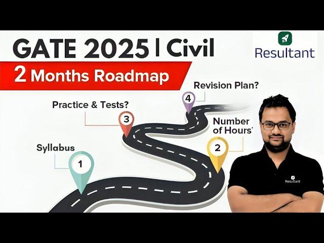 GATE 2025 | GATE 2025 Last 2 Months Strategy  | Civil Engineering | By Abhinav Sir