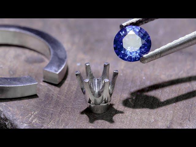 PLATINUM CEYLON SAPPHIRE RING - Part 1