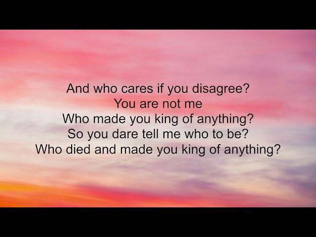 Sara Bareilles - King of Anything (Lyrics)