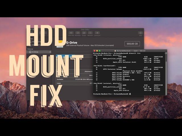 Hard Drive Wont Mount? | How to Fix a Corrupted Drive on Mac!