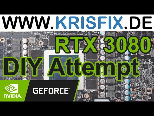 Gigabyte RTX 3080 graphics card Repair [FAILED DIY attemp] #nvidia #gpurepair