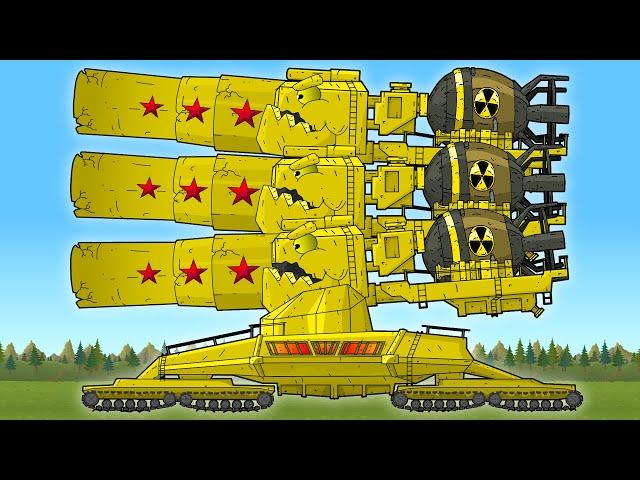 NEW Battle of the Steel Giants - All Hybrid Fights - Cartoons about tanks
