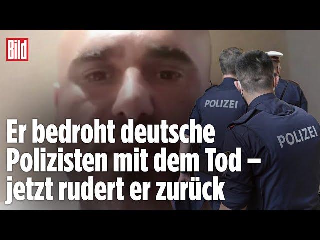 Afghanischer Gangster-Boss droht mit Mord an Polizisten: Was ihm jetzt droht