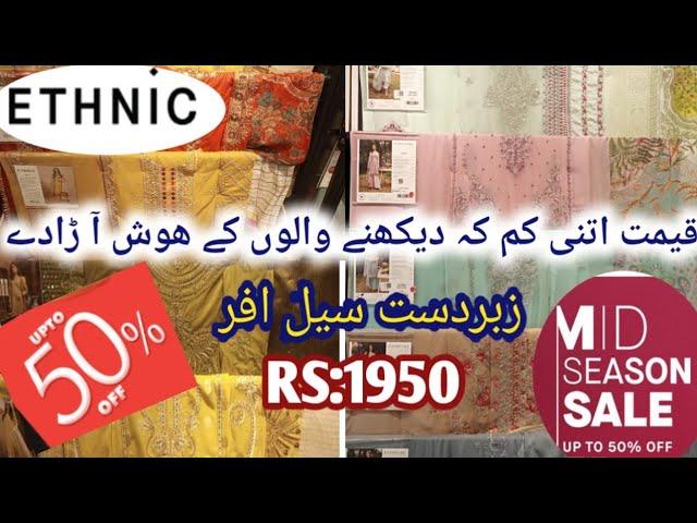 Ethnic by Outfitters Unstitched Collection Sale 2021