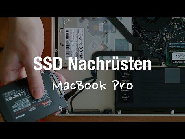 Apple MacBook Pro 2011 (SSD Nachrüsten, Tauschen, Einbauen, Wechseln)