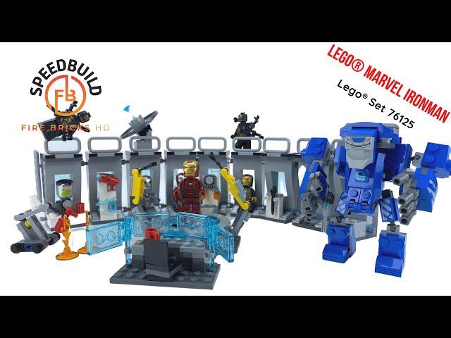 LEGO Speed Build Avengers Endgame Iron Man Hall of Armor 76125